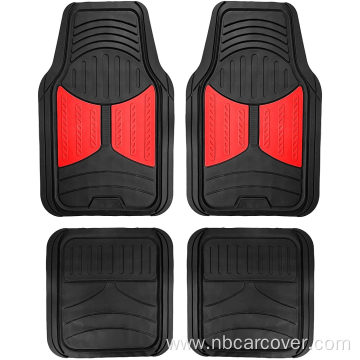 Trimmable Floor Mats (Red) Full Set - Universal